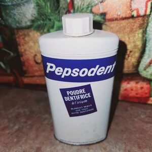 Vintage Tin Litho  Advertising Pepsodent Tooth Powder Dental Canada  For Display